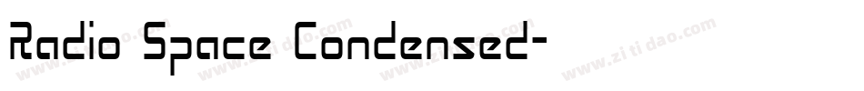 Radio Space Condensed字体转换